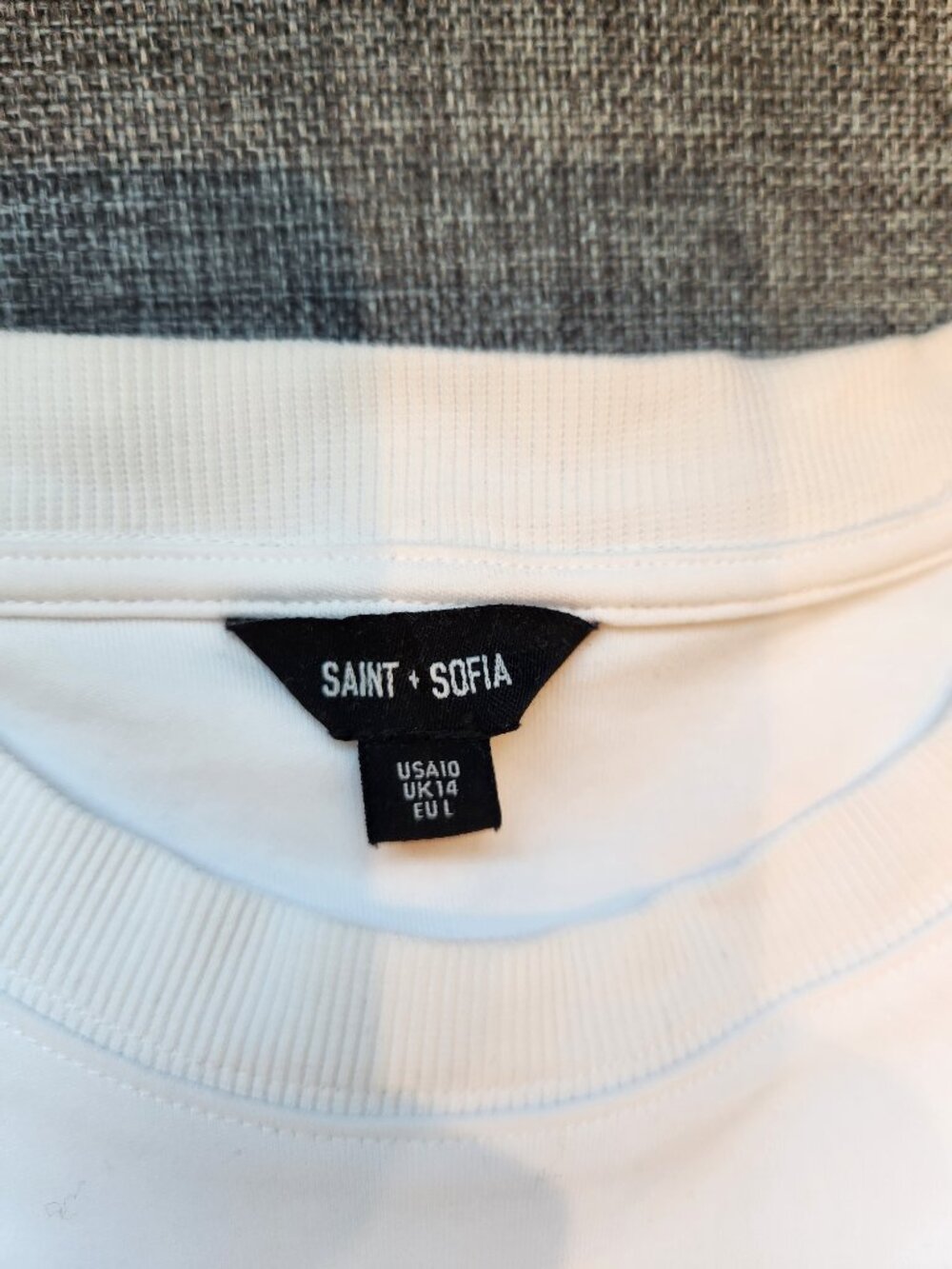 Saint + Sophia Chelsea Crew Neck Tee - Size 10 - Picture 5 of 9